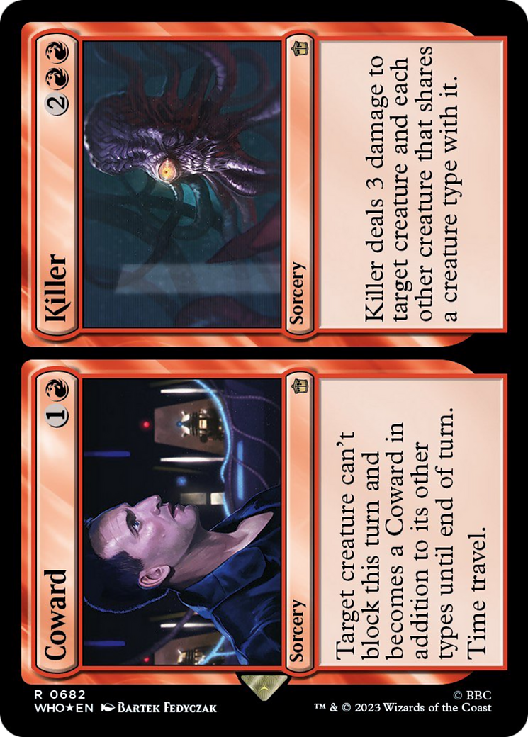 Coward // Killer (Surge Foil) [Doctor Who] | The Time Vault CA