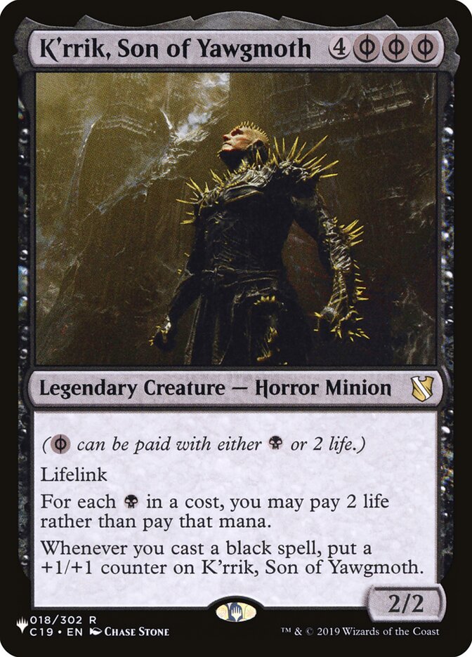 K'rrik, Son of Yawgmoth [The List] | The Time Vault CA
