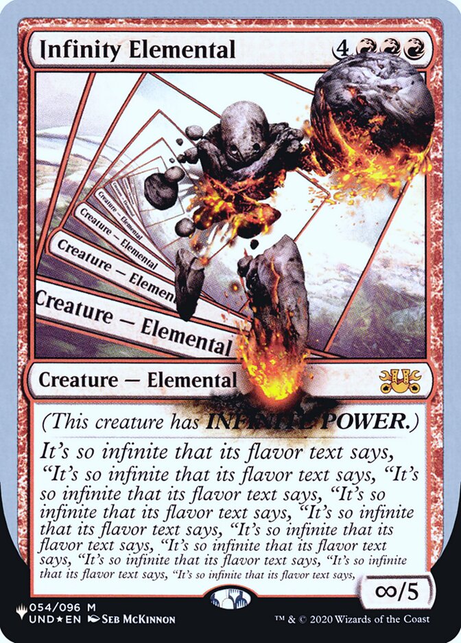 Infinity Elemental (Unfinity Foil Edition) [The List] | The Time Vault CA