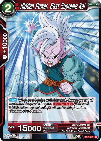 Hidden Power, East Supreme Kai (Reprint) (TB2-012) [Battle Evolution Booster] | The Time Vault CA