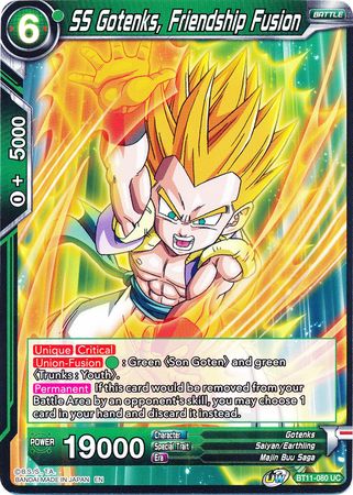 SS Gotenks, Friendship Fusion (BT11-080) [Vermilion Bloodline] | The Time Vault CA