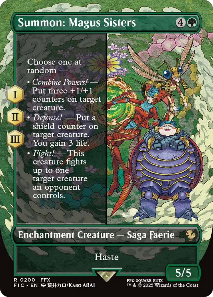 Summon: Magus Sisters (Borderless) [FINAL FANTASY Commander] | The Time Vault CA