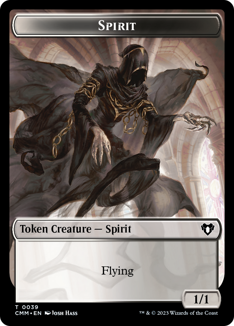 Spirit (0039) // Spider Double-Sided Token [Commander Masters Tokens] | The Time Vault CA