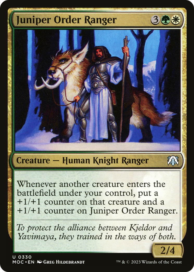 Juniper Order Ranger [March of the Machine Commander] | The Time Vault CA