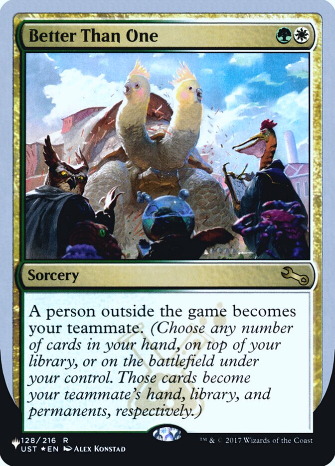 Better Than One (Unfinity Foil Edition) [The List] | The Time Vault CA