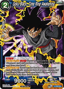 Goku Black, Time Ring Awakening (Unison Warrior Series Boost Tournament Pack Vol. 7) (P-369) [Tournament Promotion Cards] | The Time Vault CA