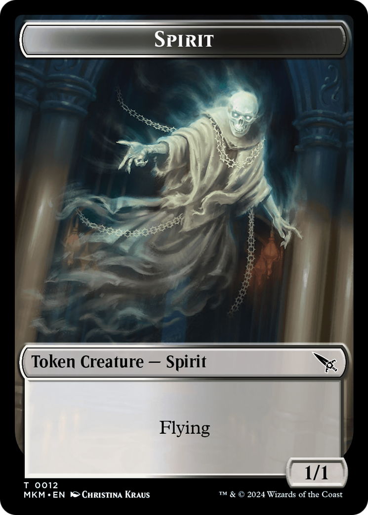 Spirit Token [Murders at Karlov Manor Tokens] | The Time Vault CA