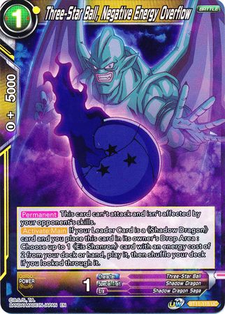 Three-Star Ball, Negative Energy Overflow (BT11-115) [Vermilion Bloodline] | The Time Vault CA