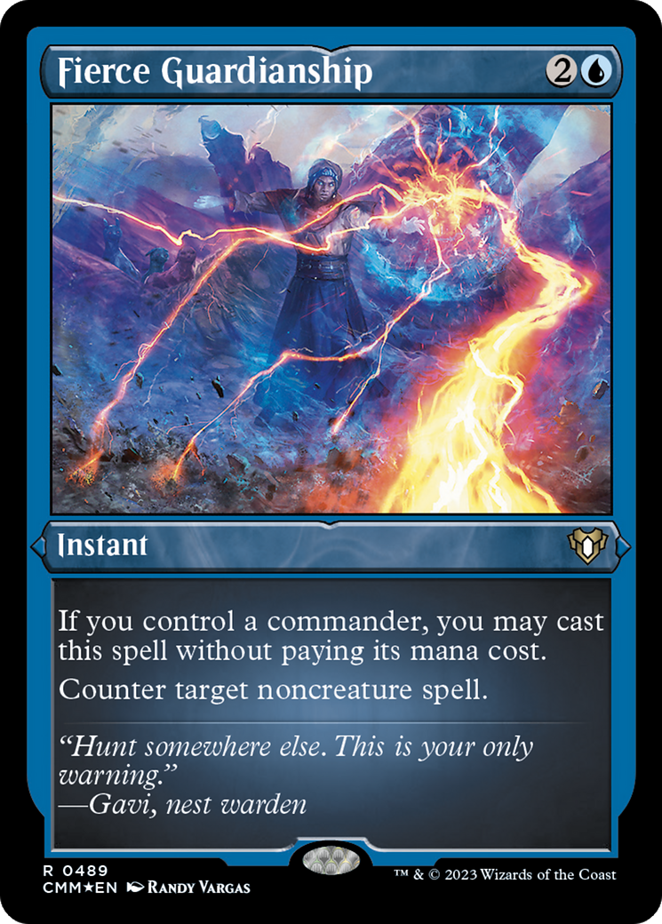 Fierce Guardianship (Foil Etched) [Commander Masters] | The Time Vault CA