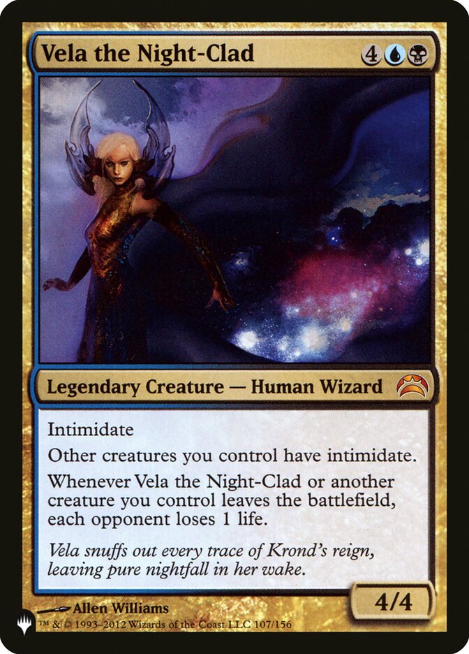 Vela the Night-Clad [The List] | The Time Vault CA