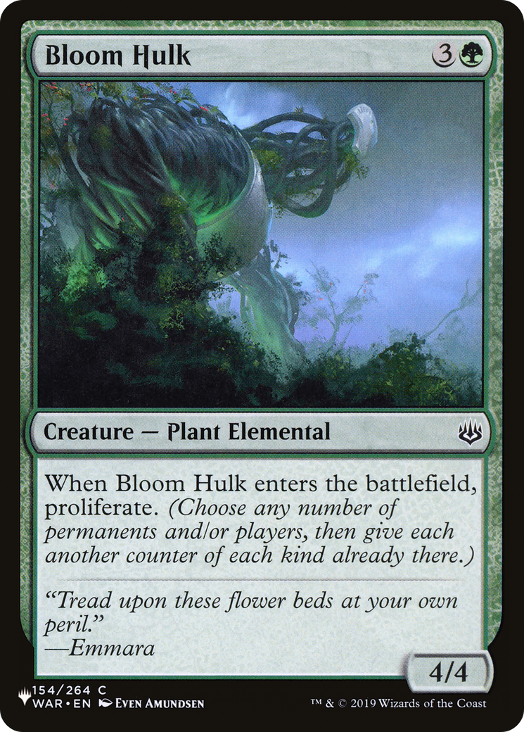 Bloom Hulk [The List Reprints] | The Time Vault CA