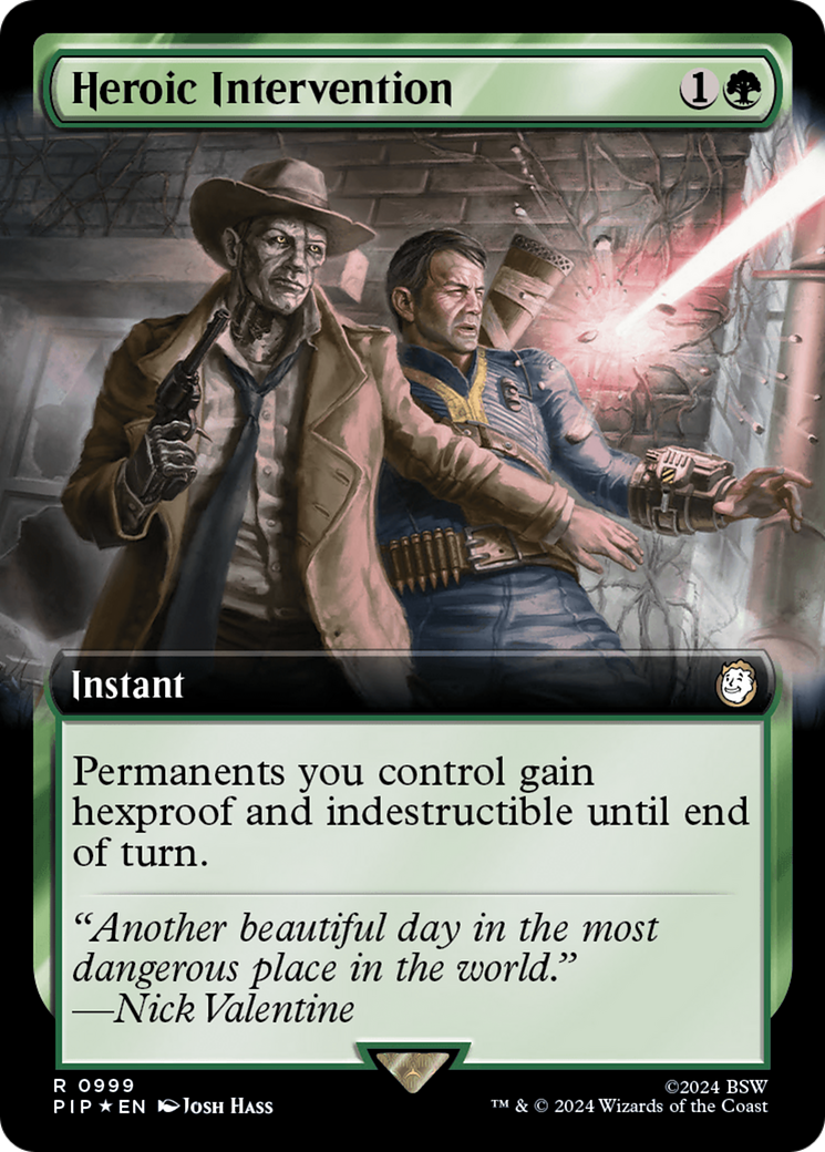 Heroic Intervention (Extended Art) (Surge Foil) [Fallout] | The Time Vault CA
