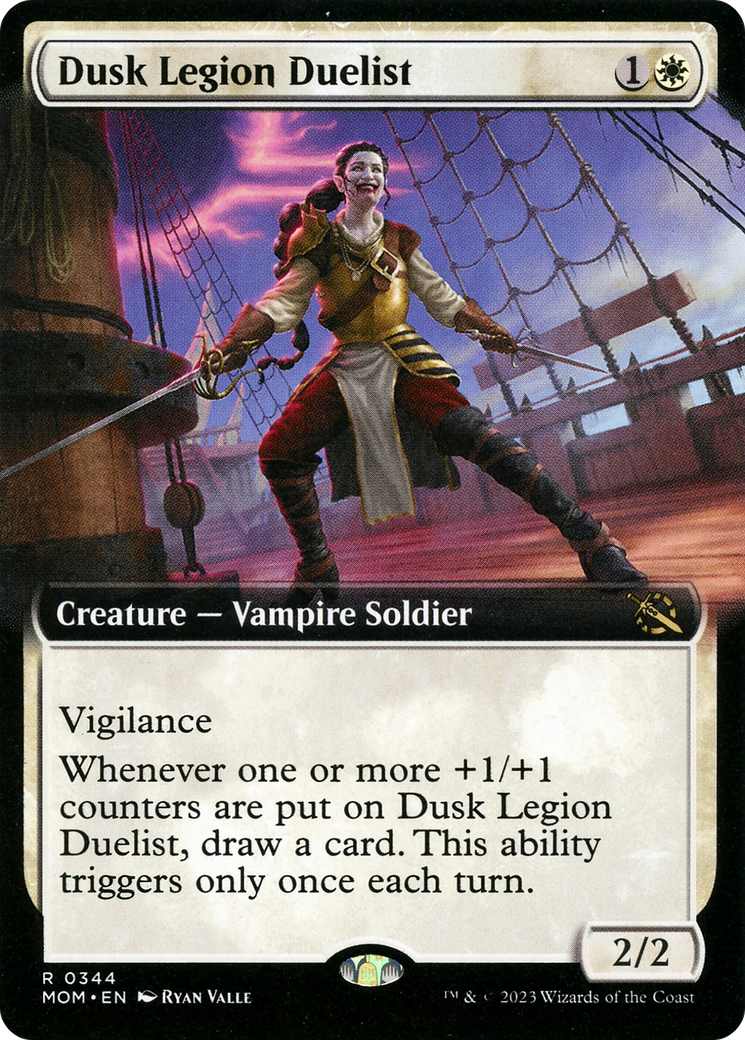 Dusk Legion Duelist (Extended Art) [March of the Machine] | The Time Vault CA