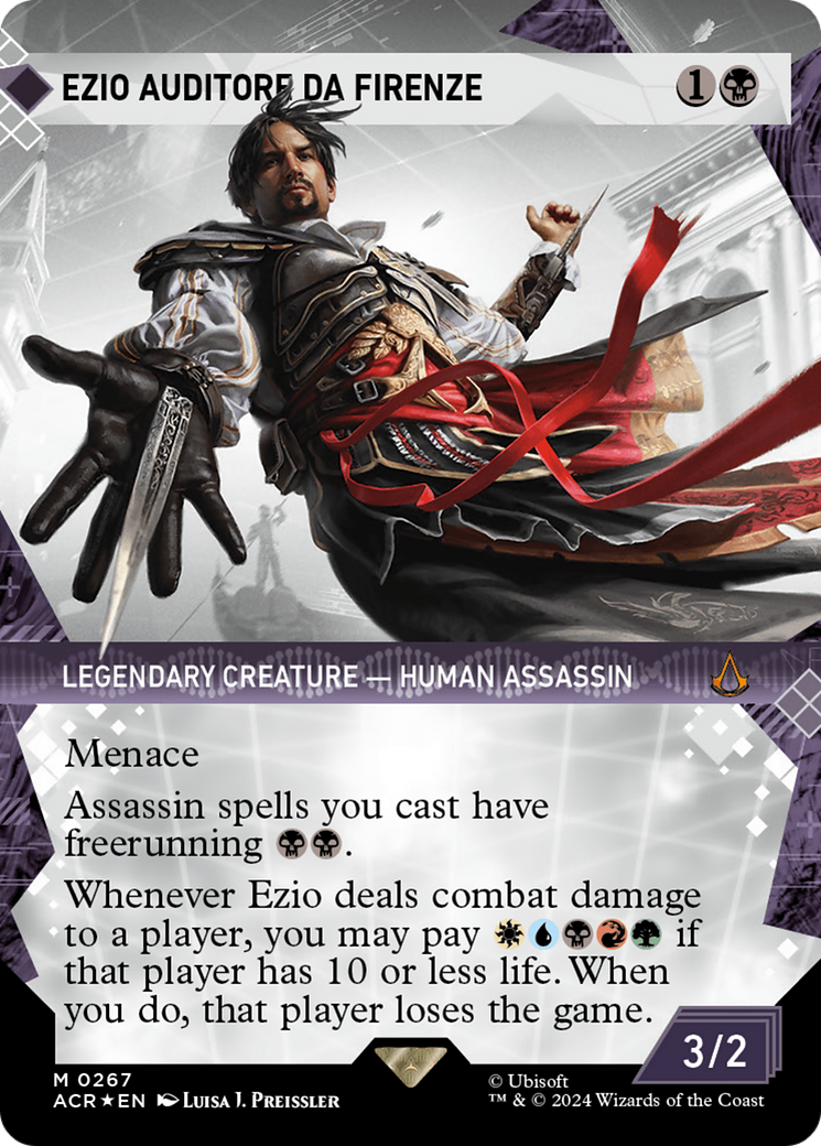 Ezio Auditore da Firenze (Showcase) (Textured Foil) [Assassin's Creed] | The Time Vault CA