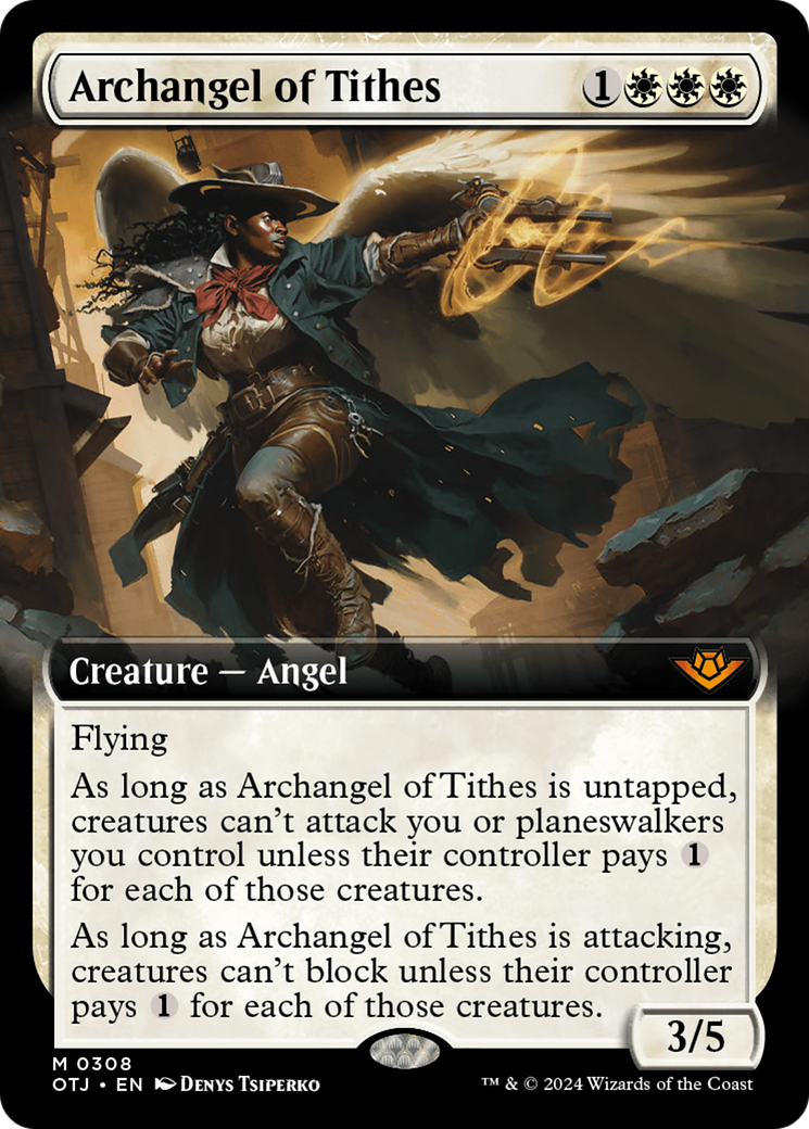 Archangel of Tithes (Extended Art) [Outlaws of Thunder Junction] | The Time Vault CA