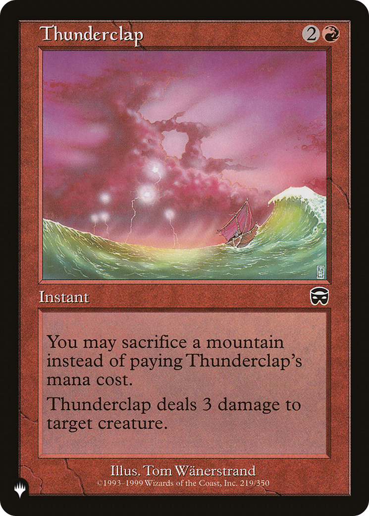 Thunderclap [The List] | The Time Vault CA