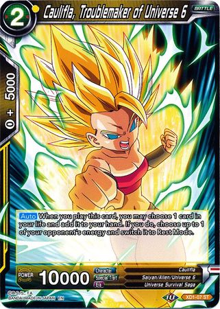 Caulifla, Troublemaker of Universe 6 (XD1-07) [Assault of the Saiyans] | The Time Vault CA