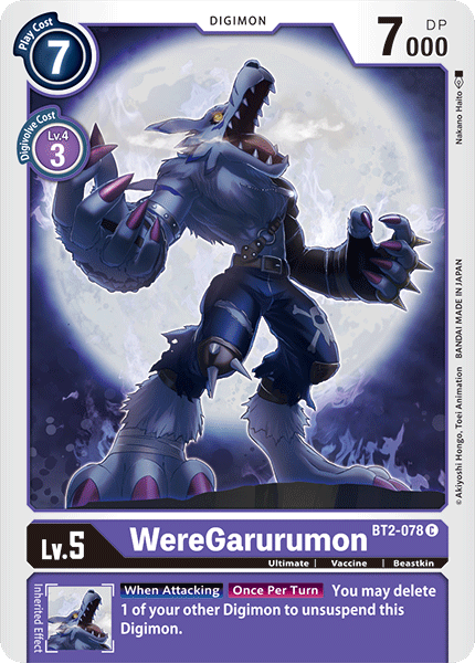 WereGarurumon [BT2-078] [Release Special Booster Ver.1.0] | The Time Vault CA