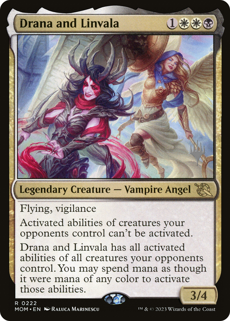 Drana and Linvala (Promo Pack) [March of the Machine Promos] | The Time Vault CA