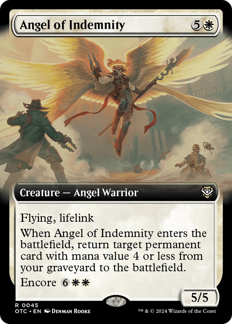 Angel of Indemnity (Extended Art) [Outlaws of Thunder Junction Commander] | The Time Vault CA