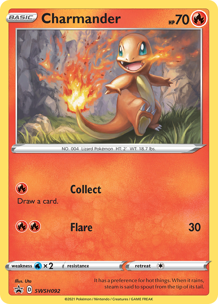 Charmander (SWSH092) [Sword & Shield: Black Star Promos] | The Time Vault CA