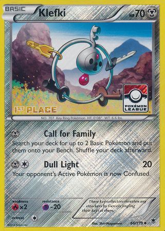 Klefki (66/119) (League Promo 1st Place) [XY: Phantom Forces] | The Time Vault CA