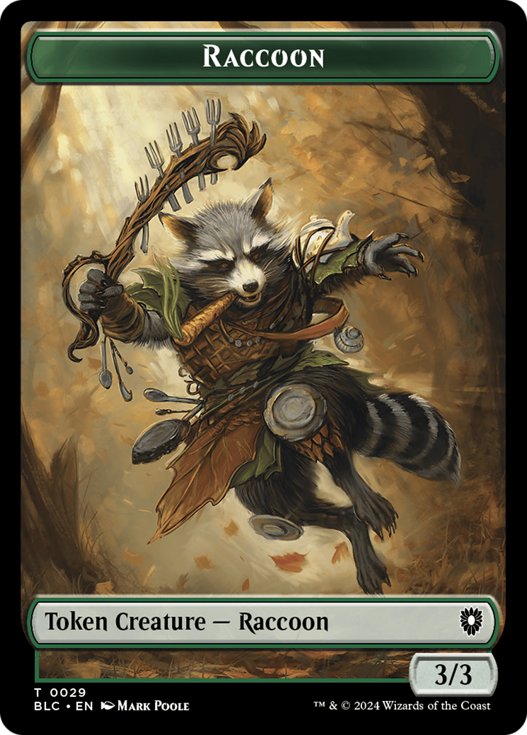 Rat // Raccoon Double-Sided Token [Bloomburrow Commander Tokens] | The Time Vault CA