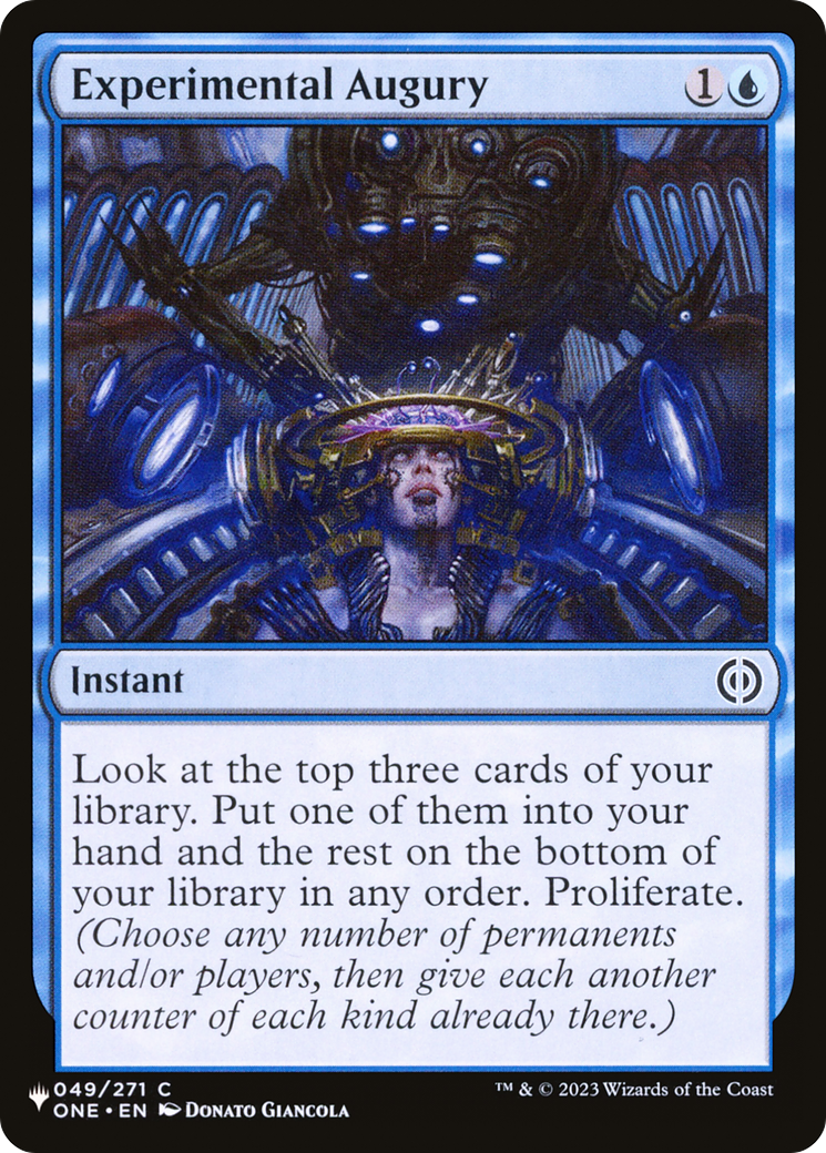 Experimental Augury [The List] | The Time Vault CA