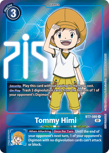 Tommy Himi [BT7-086] (Alternative Art - Box Topper) [Next Adventure] | The Time Vault CA