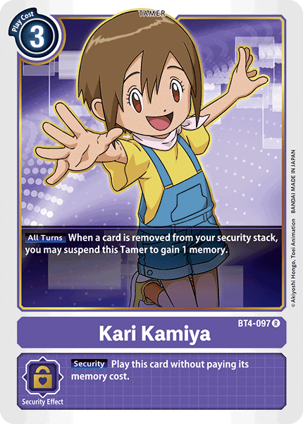 Kari Kamiya [BT4-097] [Great Legend] | The Time Vault CA