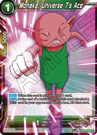 Monaka, Universe 7's Ace (BT16-056) [Realm of the Gods] | The Time Vault CA