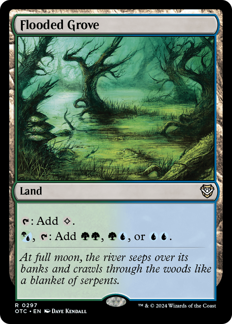 Flooded Grove [Outlaws of Thunder Junction Commander] | The Time Vault CA