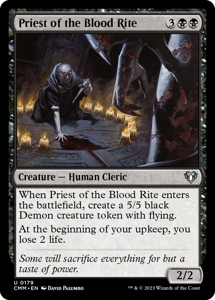 Priest of the Blood Rite [Commander Masters] | The Time Vault CA
