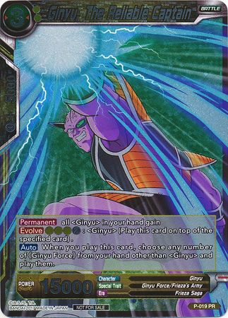Ginyu, The Reliable Captain (Foil) (P-019) [Promotion Cards] | The Time Vault CA