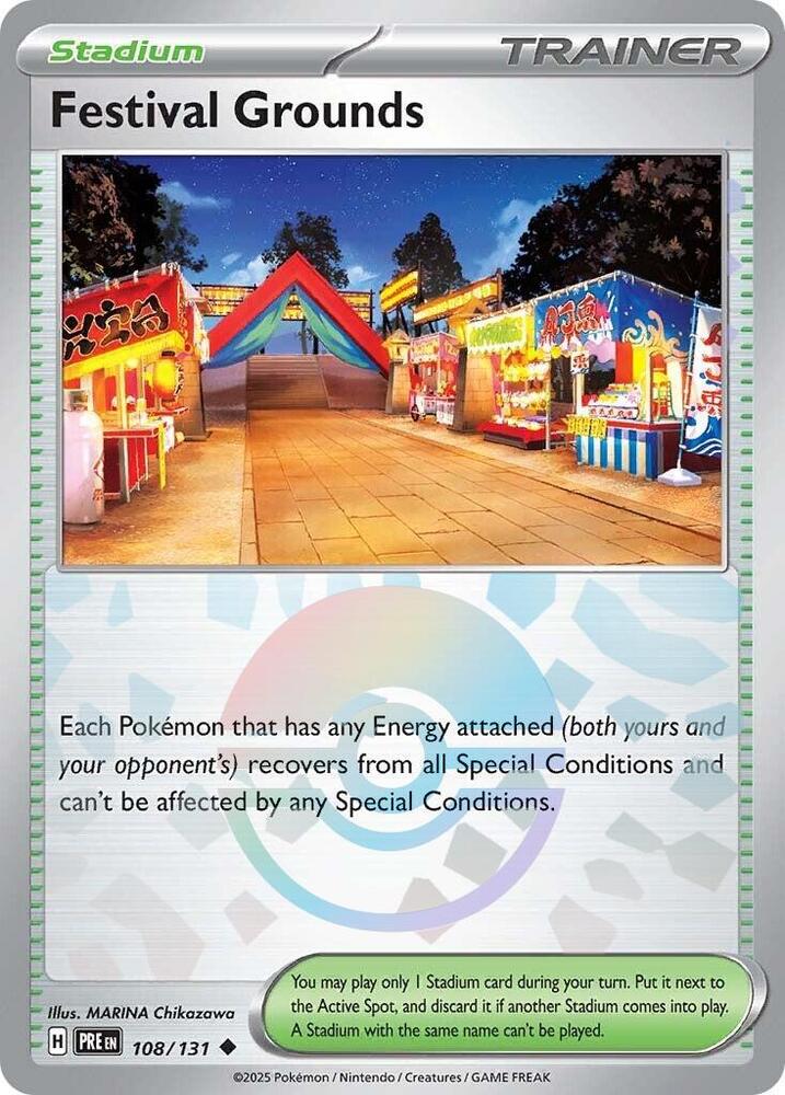 Festival Grounds (108/131) (Poke Ball Pattern) [Scarlet & Violet: Prismatic Evolutions] | The Time Vault CA