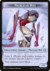 Phyrexian Mite (011) // The Hollow Sentinel Double-Sided Token [Phyrexia: All Will Be One Tokens] | The Time Vault CA