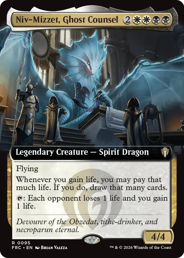 Niv-Mizzet, Ghost Counsel (Extended Art) [Reality Fracture Commander] | The Time Vault CA