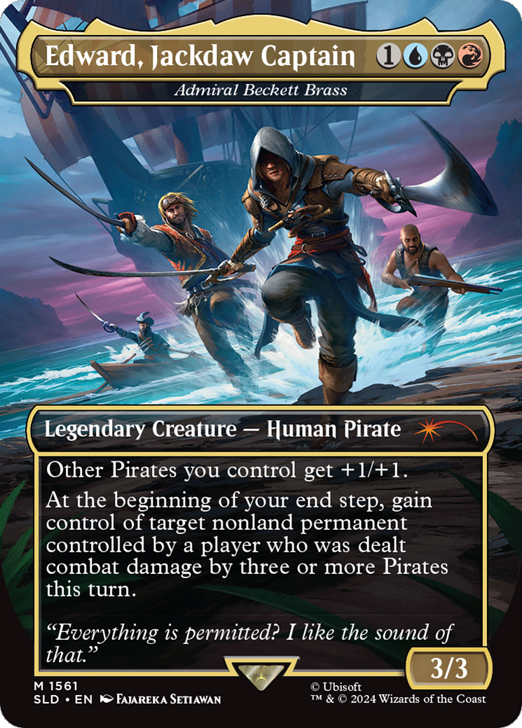 Edward, Jackdaw Captain - Admiral Beckett Brass [Secret Lair Drop Series] | The Time Vault CA