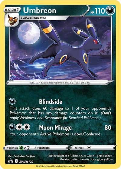 Umbreon (SWSH129) [Sword & Shield: Black Star Promos] | The Time Vault CA