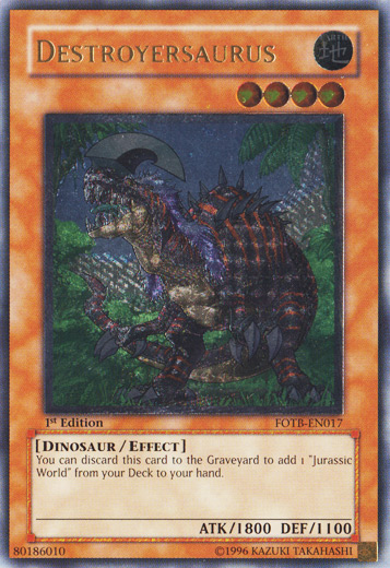 Destroyersaurus [FOTB-EN017] Ultimate Rare | The Time Vault CA