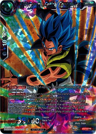 SSB Gogeta, Critical Combination (P-118) [Promotion Cards] | The Time Vault CA