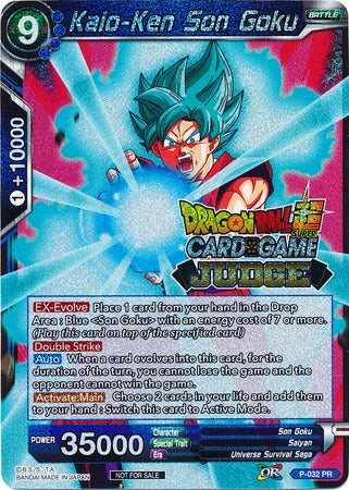 Kaio-Ken Son Goku (P-032) [Judge Promotion Cards] | The Time Vault CA