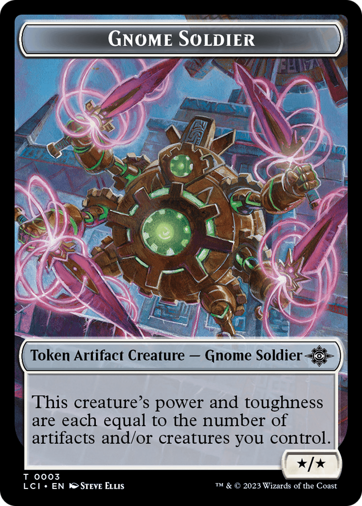Treasure (0018) // Gnome Soldier Double-Sided Token [The Lost Caverns of Ixalan Tokens] | The Time Vault CA