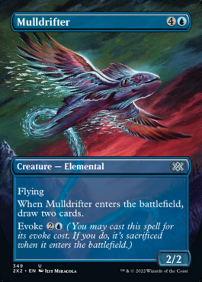 Mulldrifter (Borderless Alternate Art) [Double Masters 2022] | The Time Vault CA