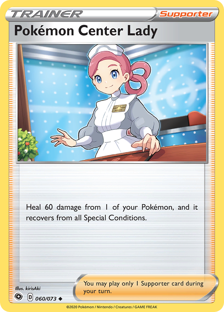 Pokemon Center Lady (060/073) [Sword & Shield: Champion's Path] | The Time Vault CA