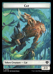 Spirit (0010) // Cat (0005) Double-Sided Token [Commander Masters Tokens] | The Time Vault CA