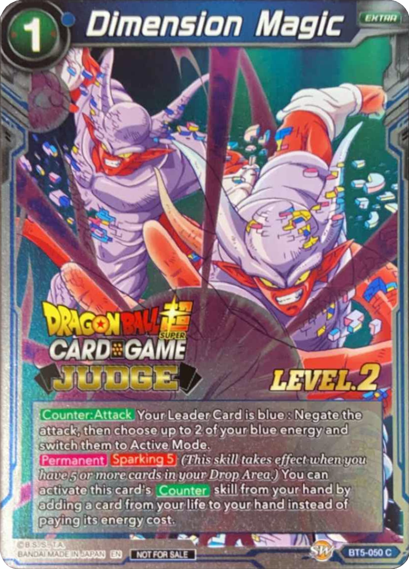 Dimension Magic (Level 2) (BT5-050) [Judge Promotion Cards] | The Time Vault CA