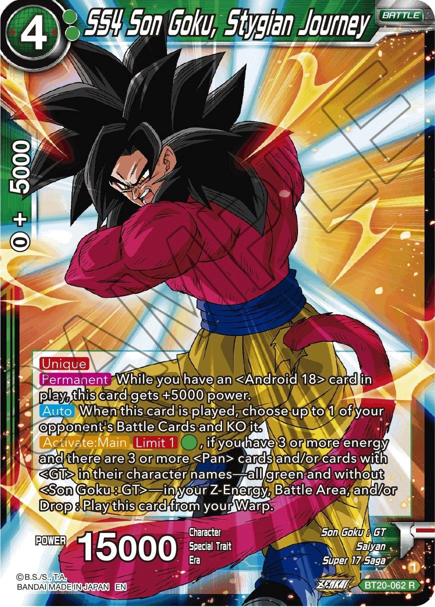 SS4 Son Goku, Stygian Journey (BT20-062) [Power Absorbed] | The Time Vault CA
