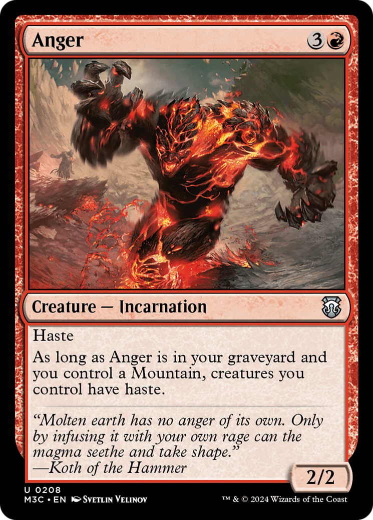 Anger [Modern Horizons 3 Commander] | The Time Vault CA