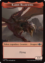 Karox Bladewing // Copy Double-Sided Token [Tarkir: Dragonstorm Commander Tokens] | The Time Vault CA